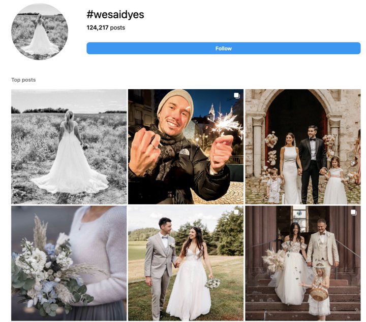 wedding hashtag ideas-wesaidyes