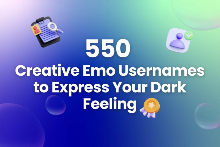 550 Creative Emo Usernames to Express Your Dark Feeling