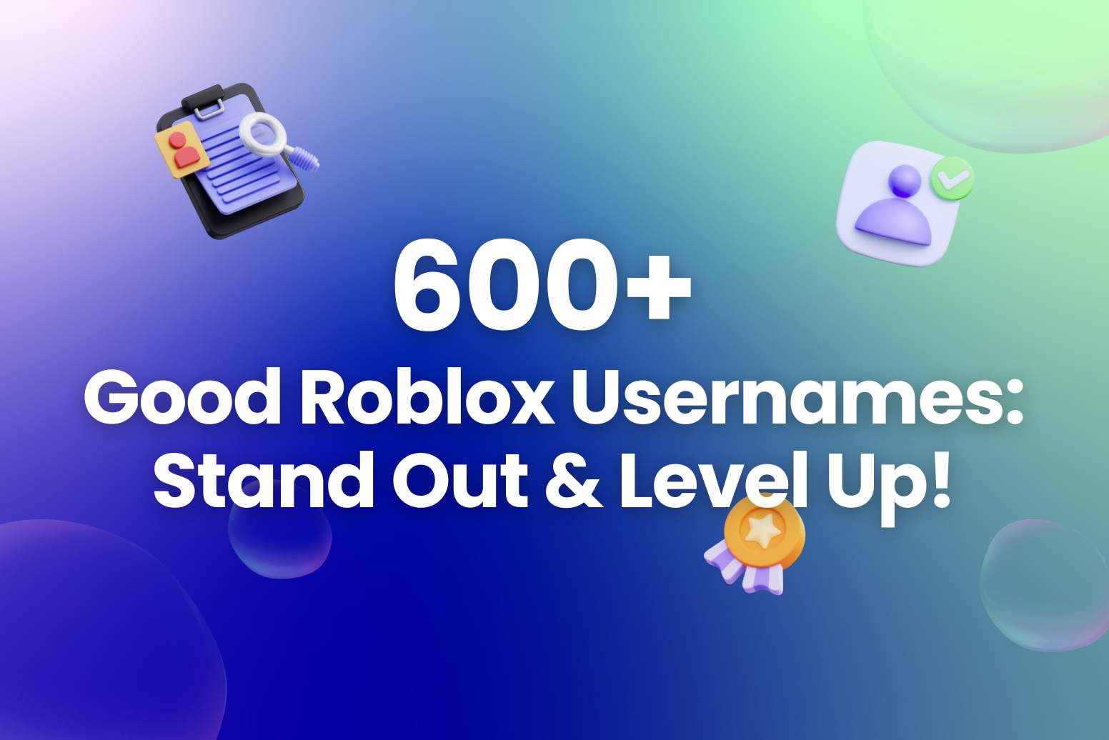 600+ Good Roblox Usernames: Stand Out & Level Up!