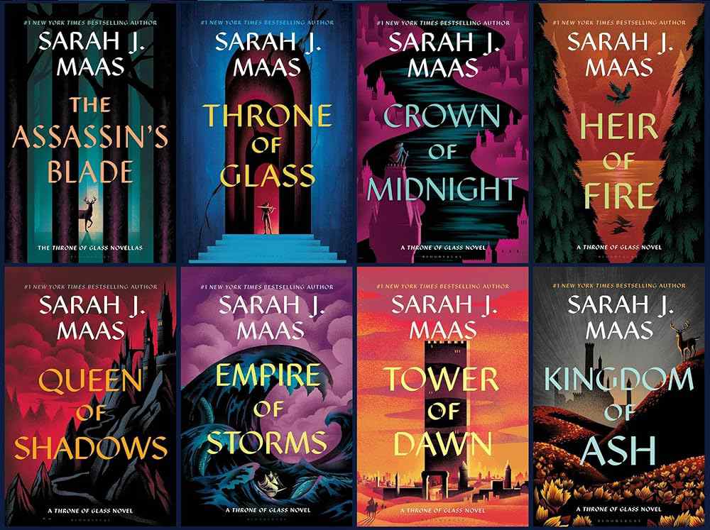 Best Romantasy Books-The “Throne of Glass” series by Sarah J. Maas