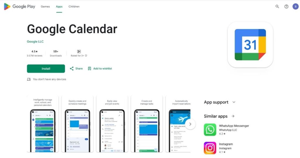 google calendar 