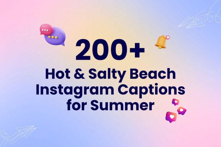 200 Hot & Salty Beach Instagram Captions for Summer