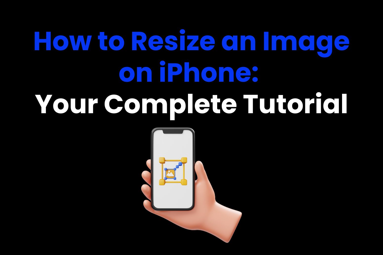 How to resize an image on your iPhone tutorial
