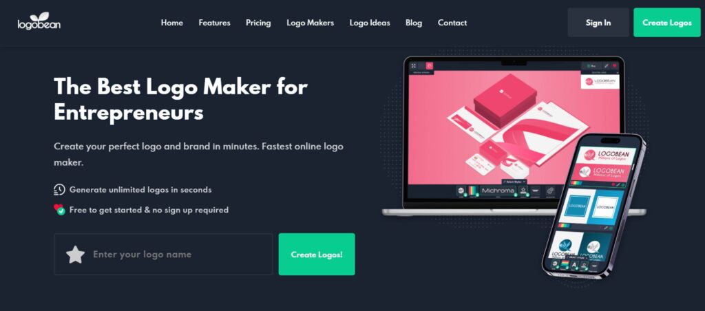 Logogen offers entrepreneurs a fast, free logo maker to create unique brands in minutes.