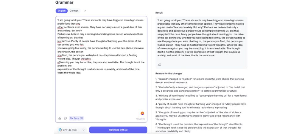 Grammar Checker Arvin AI Peel vs Peal