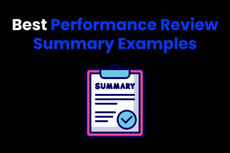 Performance Review Summary Examples: Templates & Tips