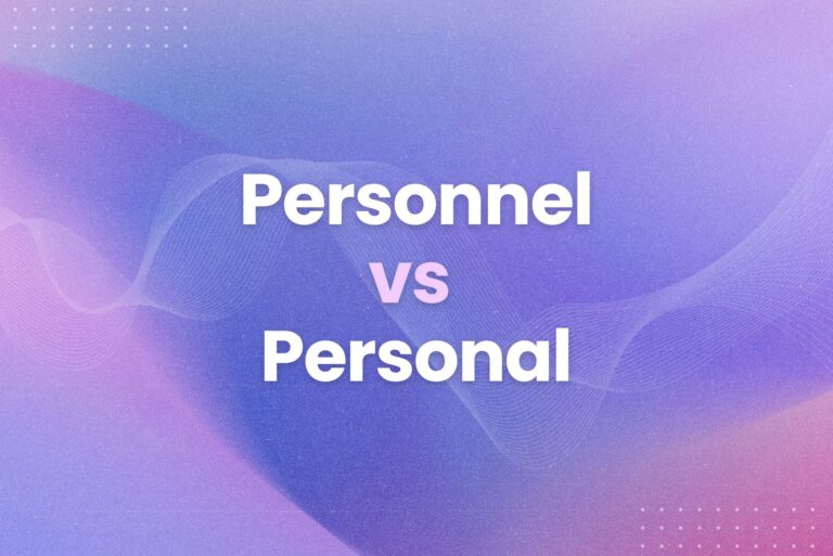 When to Use Personnel vs Personal