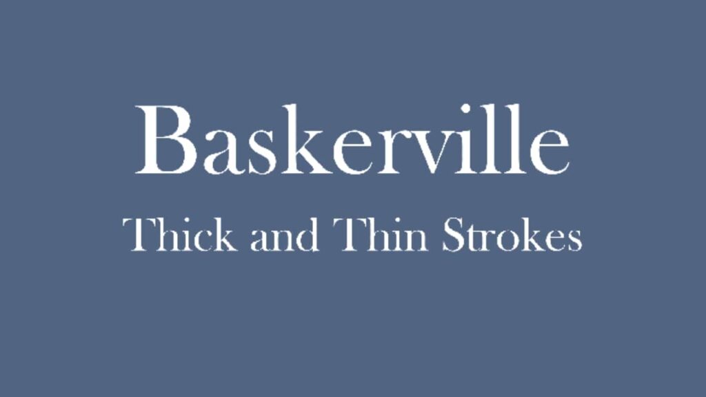 Best Fonts for Logos: Baskerville