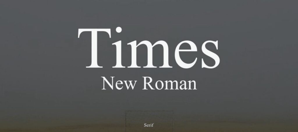 Best Fonts for Logos: Times New Roman