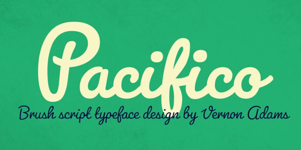 Best Fonts for Logos: Pacifico