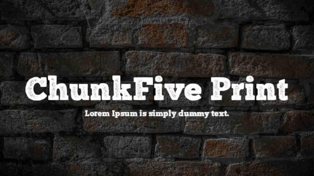 Best Fonts for Logos: ChunkFive