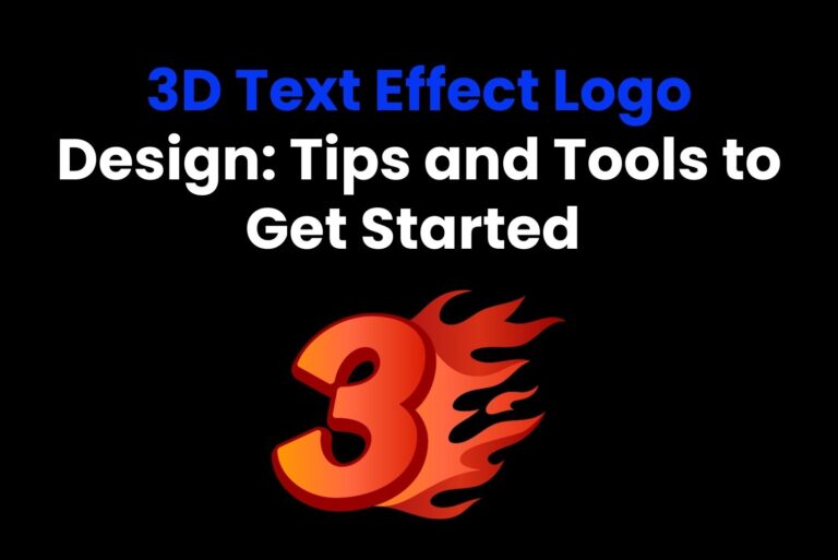 3D Text Effect Logo Design: Tips and Tools to Get Started