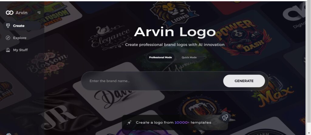 go to the logo.arvin.chat design