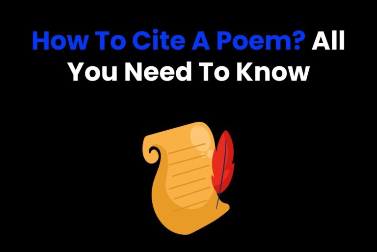 How To Cite A Poem? All You Need To Know