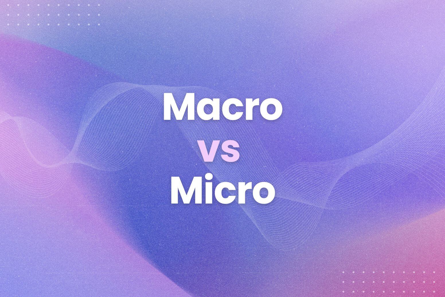 Macro vs Micro: What's the Difference? - Arvin