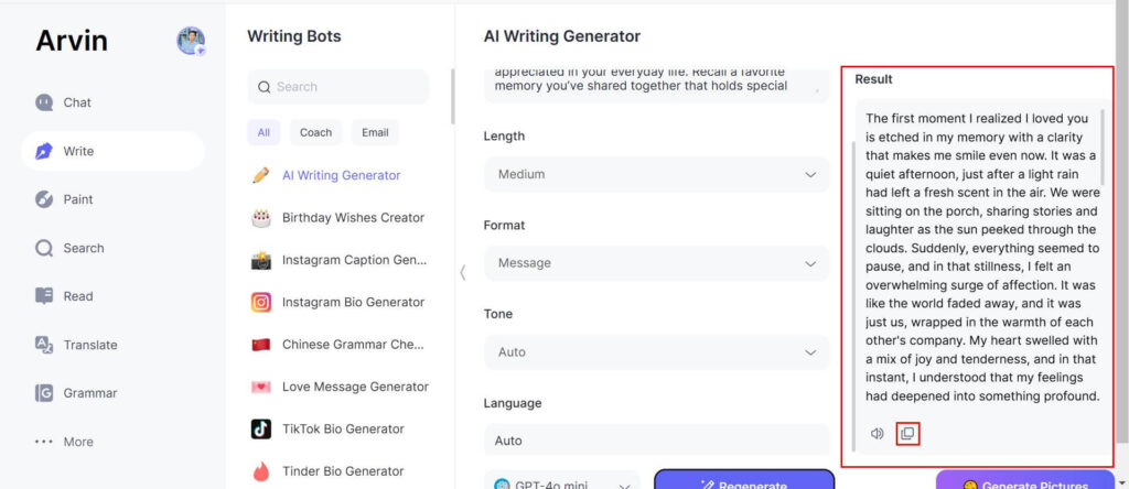 Review, Customize, and Finalize Your Letter with AI Guidance