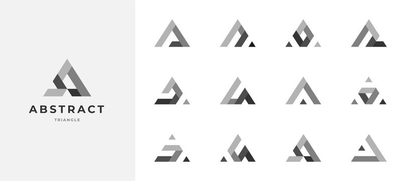 abstract triangle logos