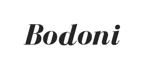 bodoni font