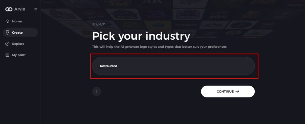 choose industry for signature logo