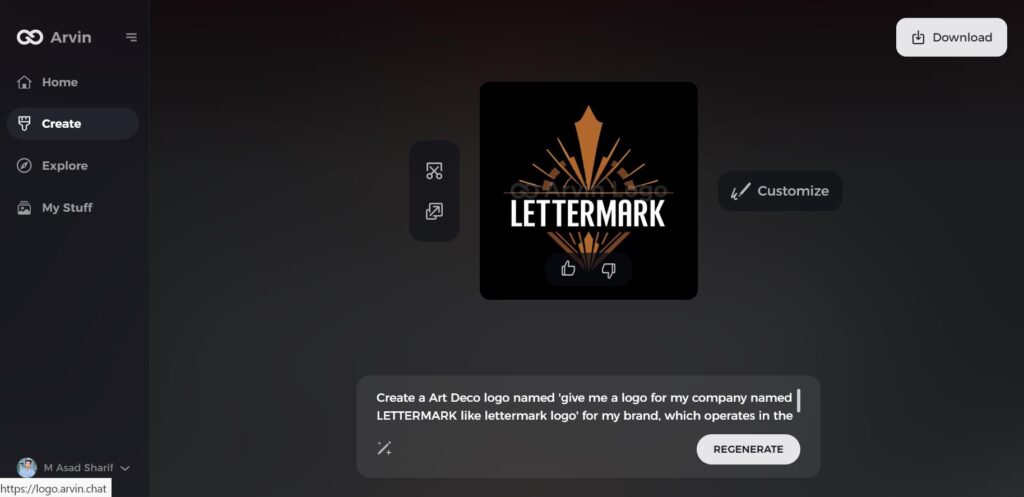 generate multiple lettermark logo