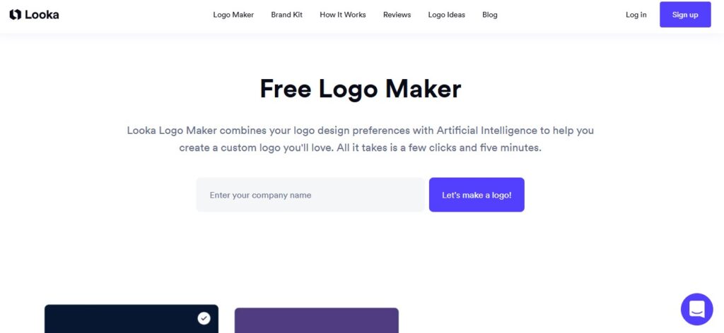 looka logo tool