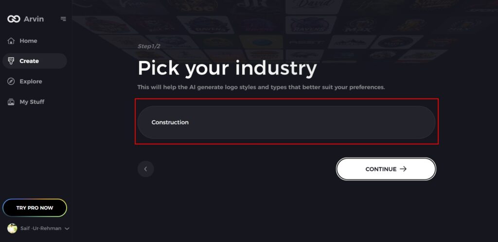 select your industry