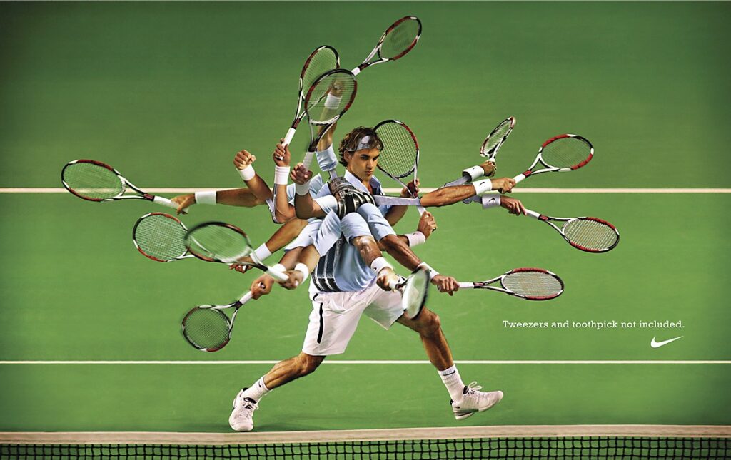 Nike magazine ad
Roger Federer