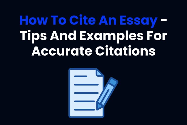 How To Cite An Essay – Tips And Examples For Accurate Citations