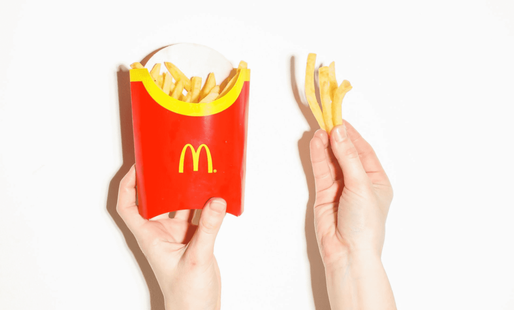 Photo by Polina Tankilevitch: https://www.pexels.com/photo/person-holding-fries-4109195/