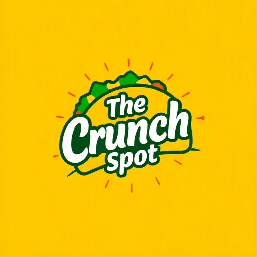 The Crunch Spot logo with bold typography, green and yellow elements, and an energetic design, symbolizing freshness and flavor. Modern logos.