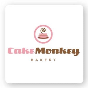 cake monkey bakery logos