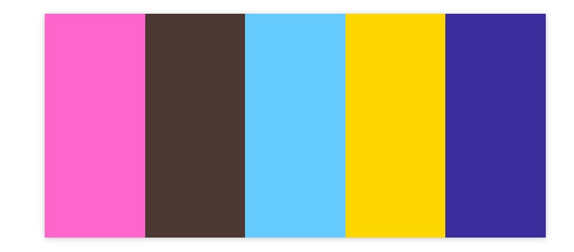 color palette of wonka logo