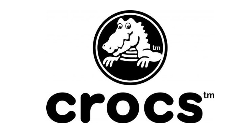 crocs white logos