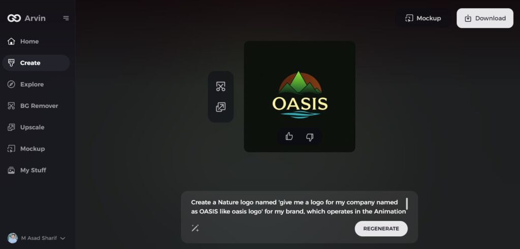 explore oasis logo design