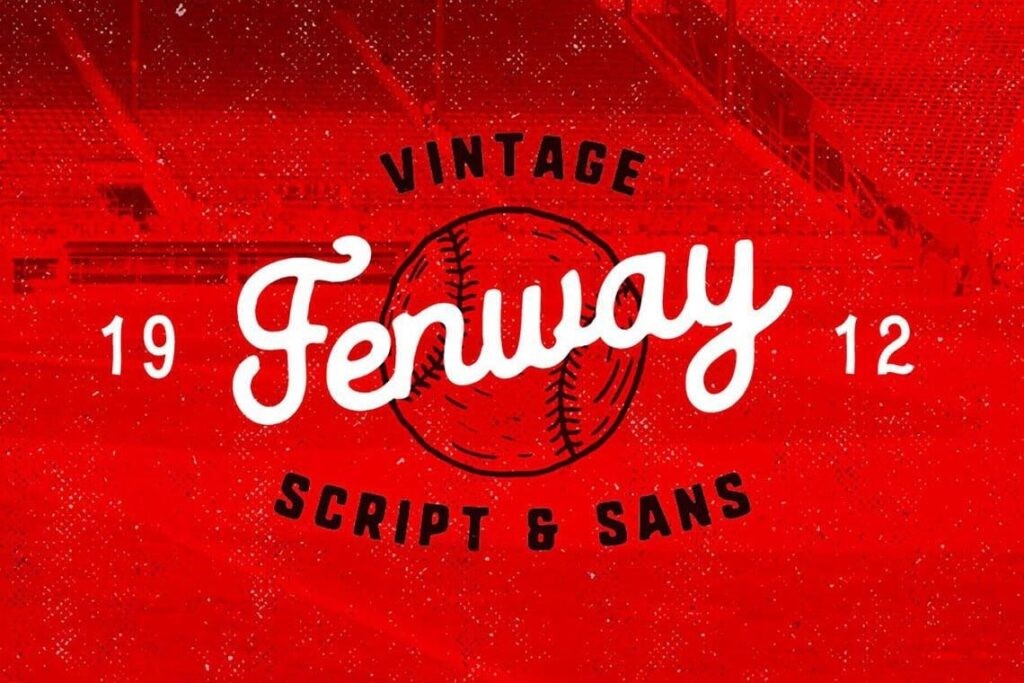 fenway baseball font