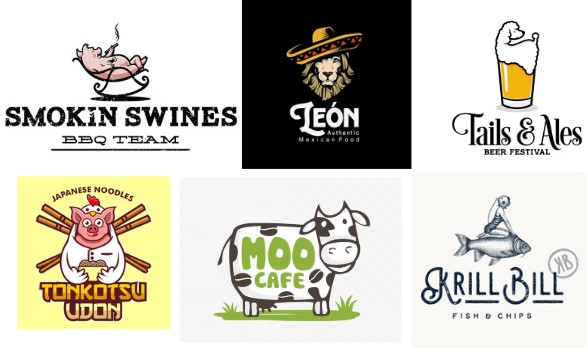 food industry animal logos