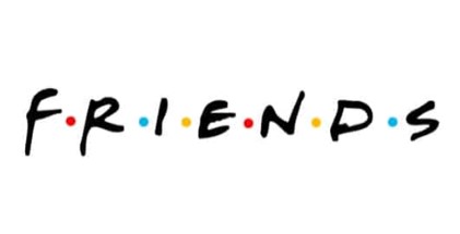 friends 90s logos