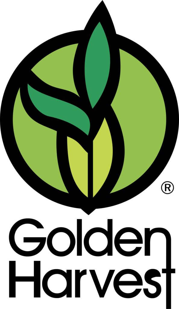 Movie company logos: Golden Harvest Logo - A circular emblem featuring a golden wheat stalk representing Hong Kong's iconic film studio.