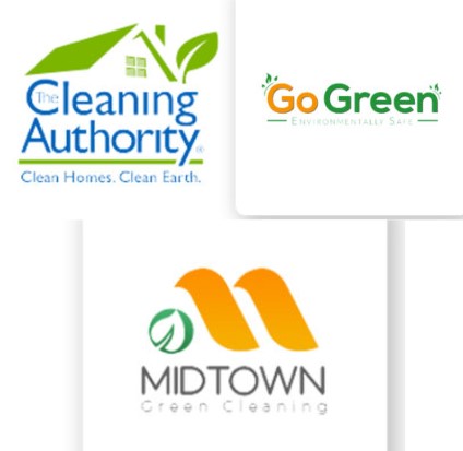 green cleaning logos