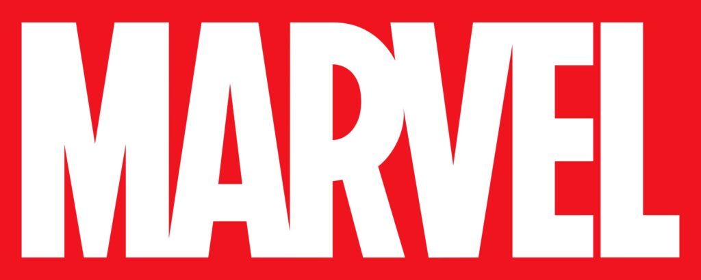 Marvel Studios Logo - Vibrant red and white design reflecting the action, innovation, and blockbuster superhero adventures of the Marvel Cinematic Universe.