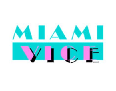 miami vice 80s logos