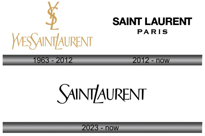 minimalist of ysl logo