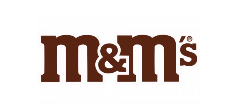 m&ms brown logos