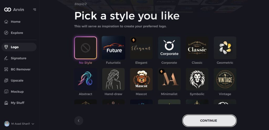 pick your logo style