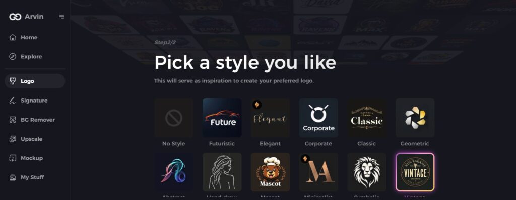 select a design style