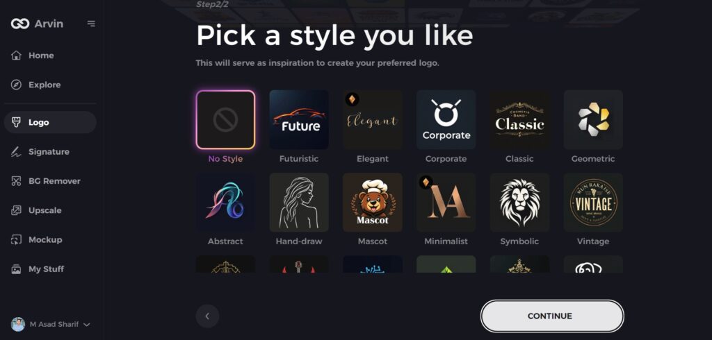 select a design style