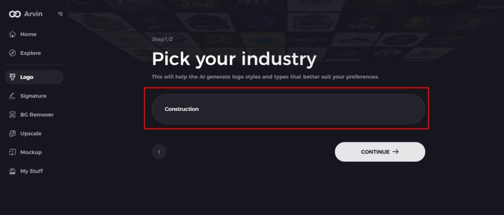 select your industry