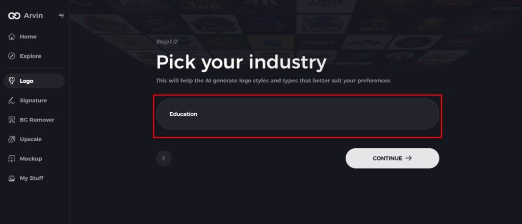 select your industry