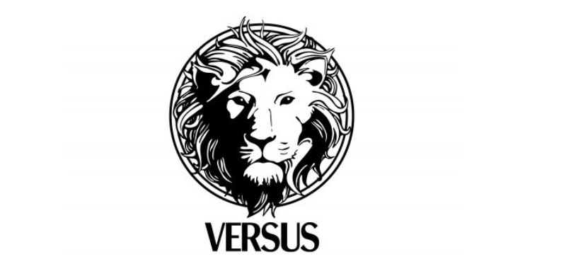 versus versace white logos