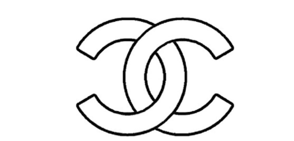 white color of coco chanel logo